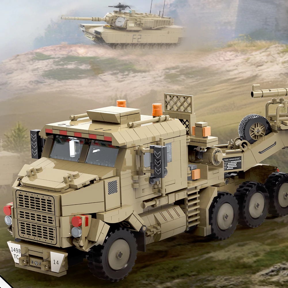 Lego Compatible Military Tank - Klemmbausteine Militär M1070 Panzerfahrzeug Panzer Building