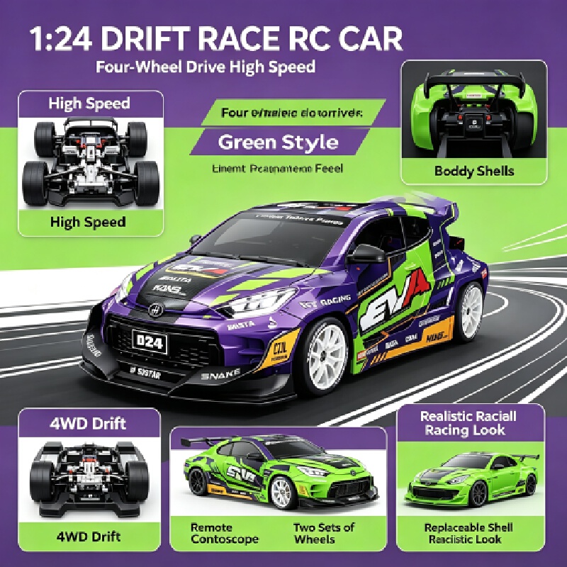 Rc Drift Car 1 24 Scale 4Wd - Hongxing New D24 1/24 Maßstab RC