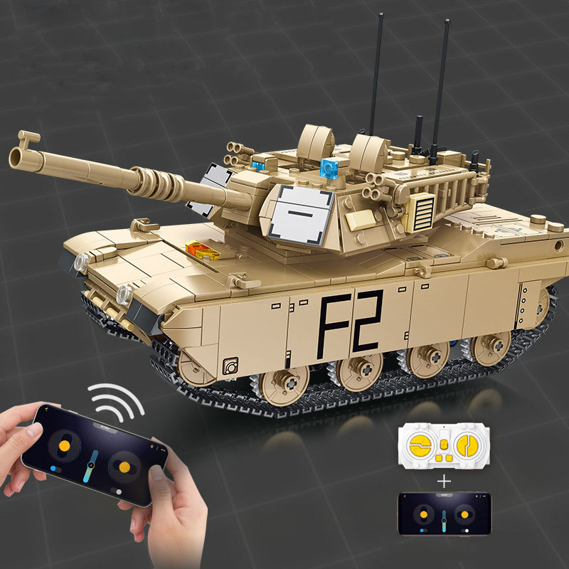 Lego Compatible Military Tank - Weltkrieg 2,4 GHz Fernbedienung Militärfahrzeug Amerika