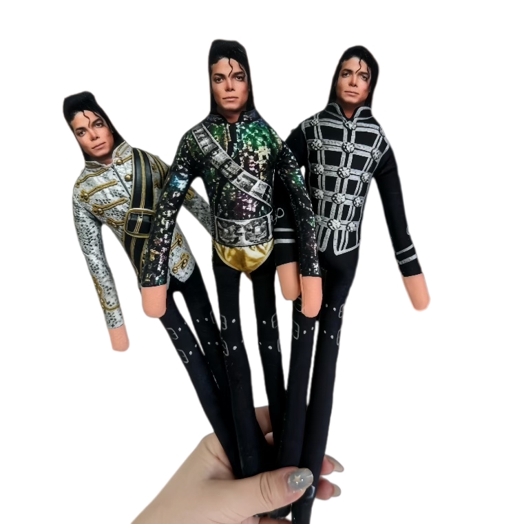 Dolls - Michael Jackson Biegbare Plüschpuppe mit Eisendrahtgestell,