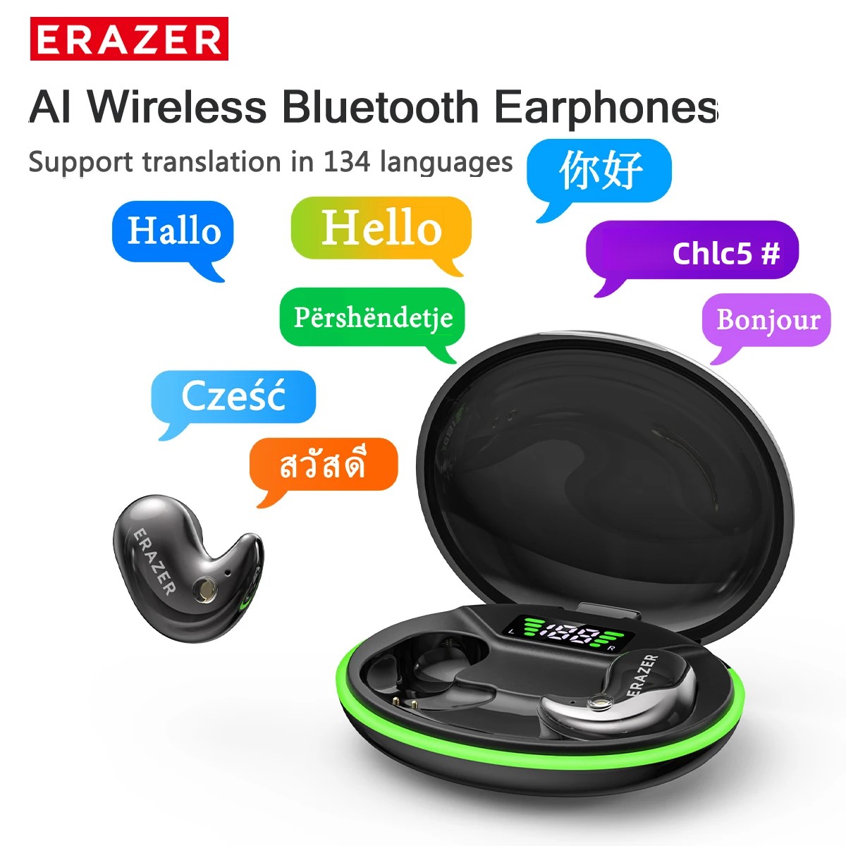 Video Games - EARZER XF58 In-Ear Bluetooth-Kopfhörer mit Mikrofon,