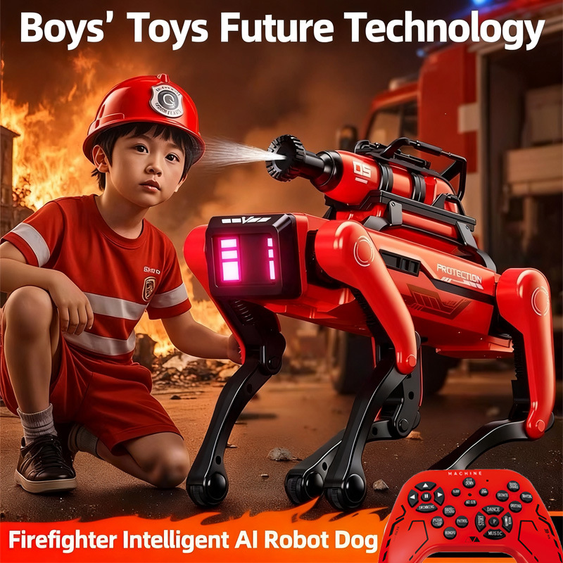 Remote Control Toys - AI Roboter Hund Intelligente Feuerwehr Roboter