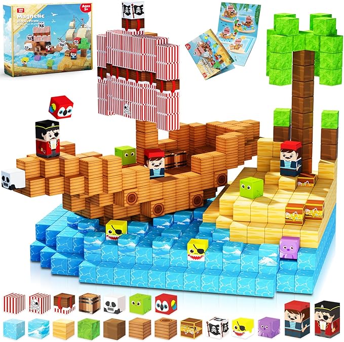 Magnetic Building Tiles Set 100Pcs - Magnetische Blöcke – 100 Stück Build