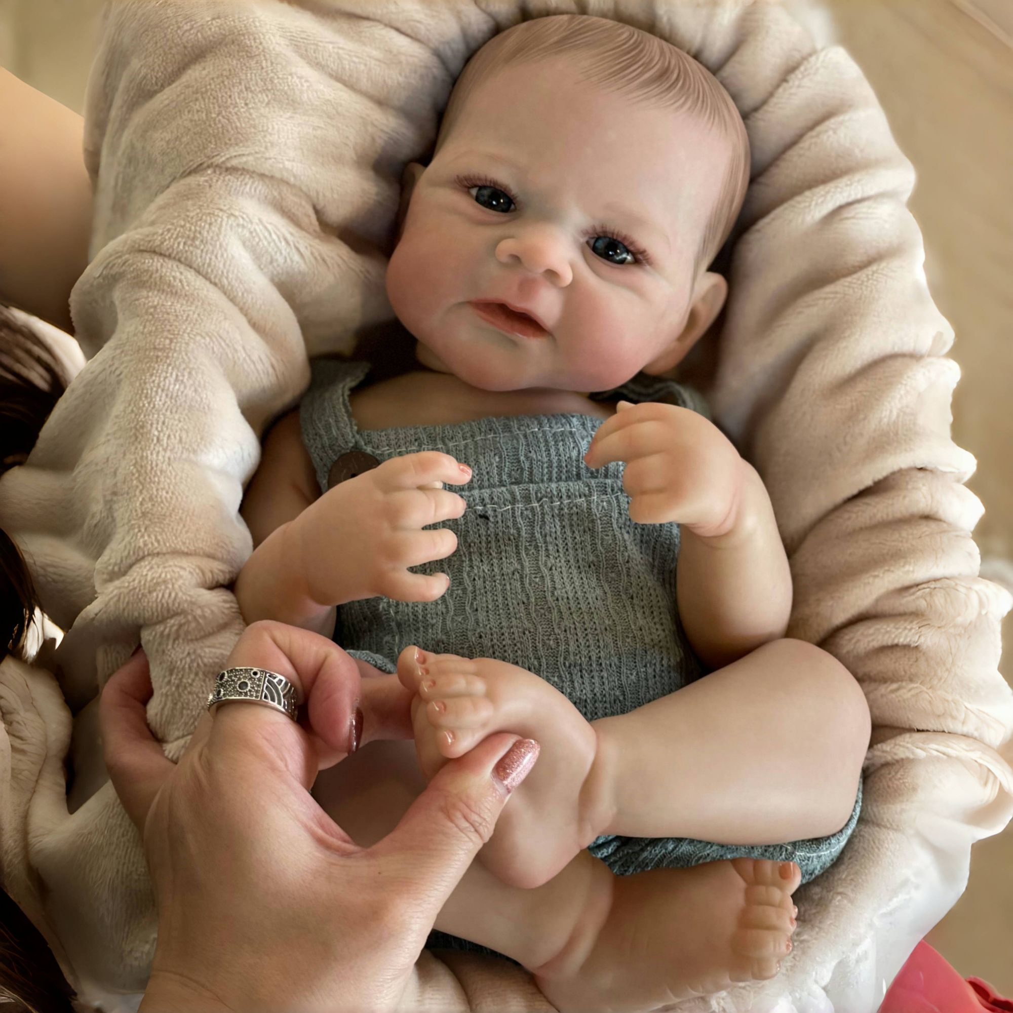 Reborn Baby Doll Silicone Realistic - OtardDolls 19 Zoll Elijah Boy Ganzkörperpuppe