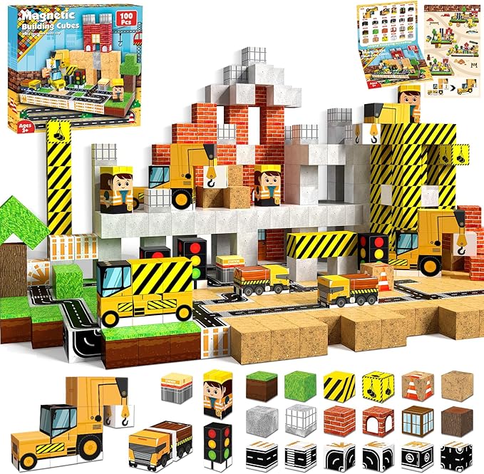 100 Stück magnetische Blöcke,  – Magnetic Building Tiles Set 100Pcs Bewertung und Preis