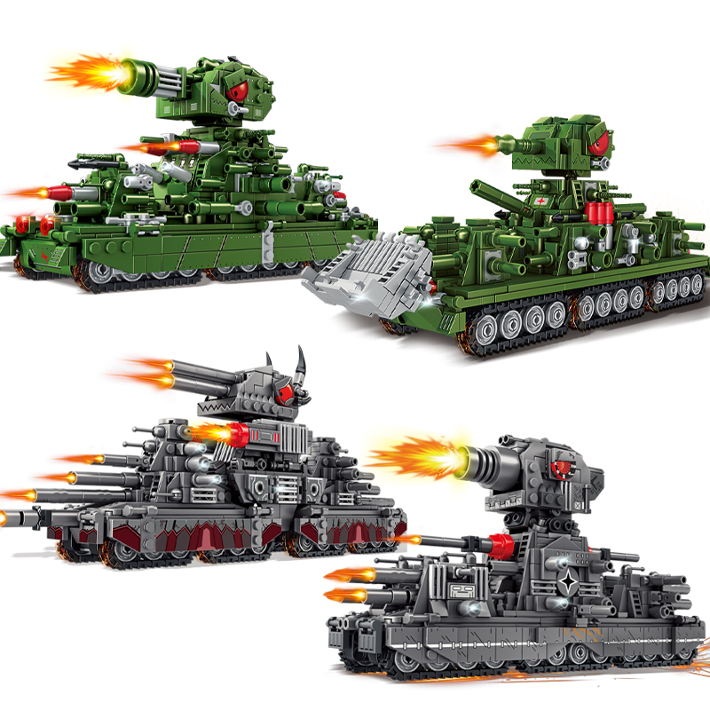 Panzerwelt-Cartoon-Modell, Bau – Lego Compatible Military Tank Bewertung und Preis