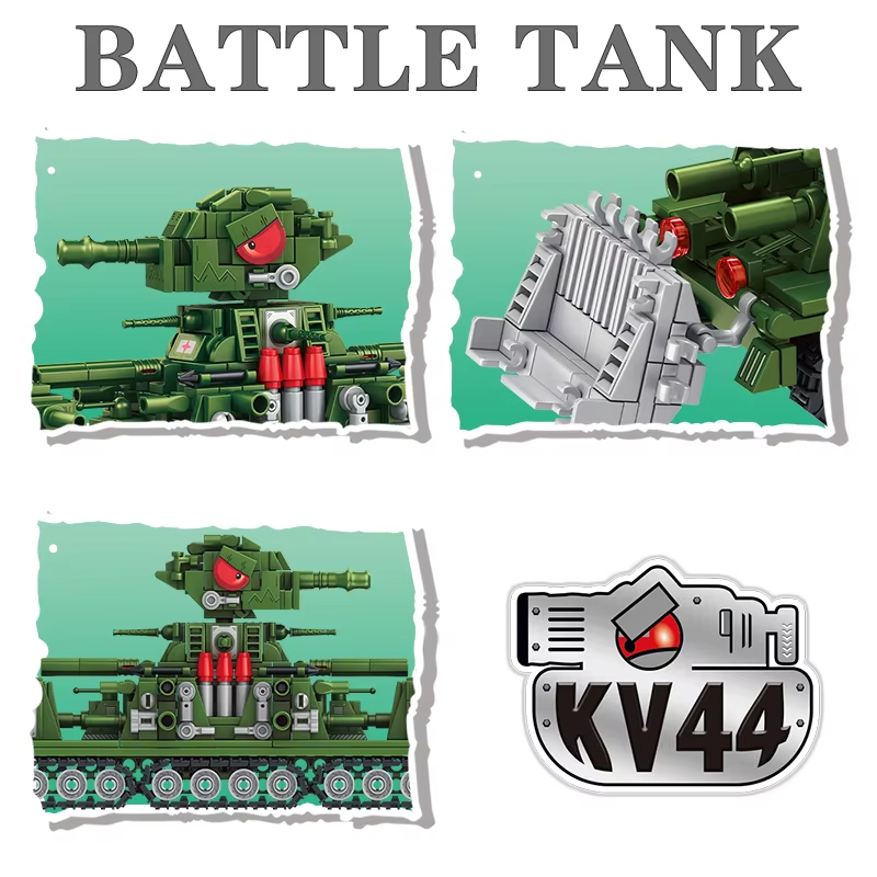 Panzerwelt-Cartoon-Modell, Bau – Lego Compatible Military Tank Bewertung und Preis