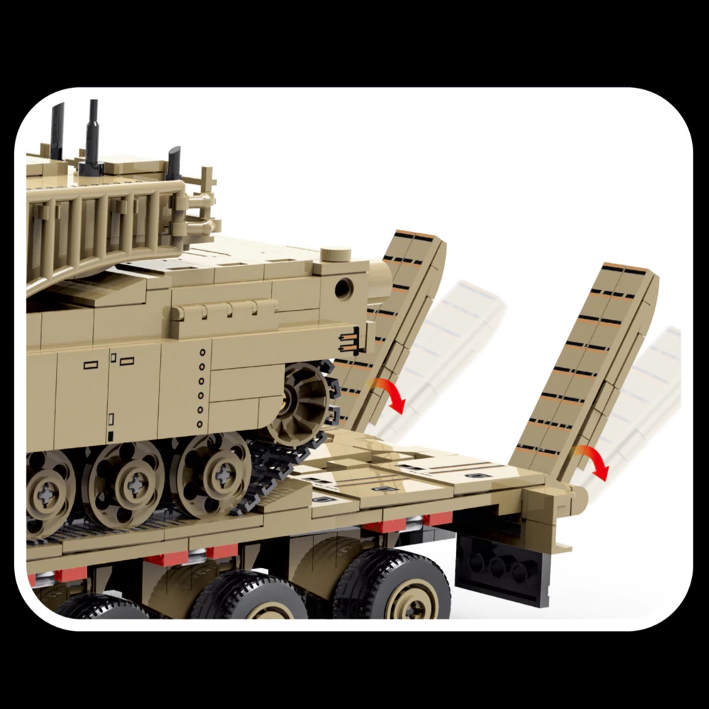 Klemmbausteine Militär M1070 P – Lego Compatible Military Tank Bewertung und Preis