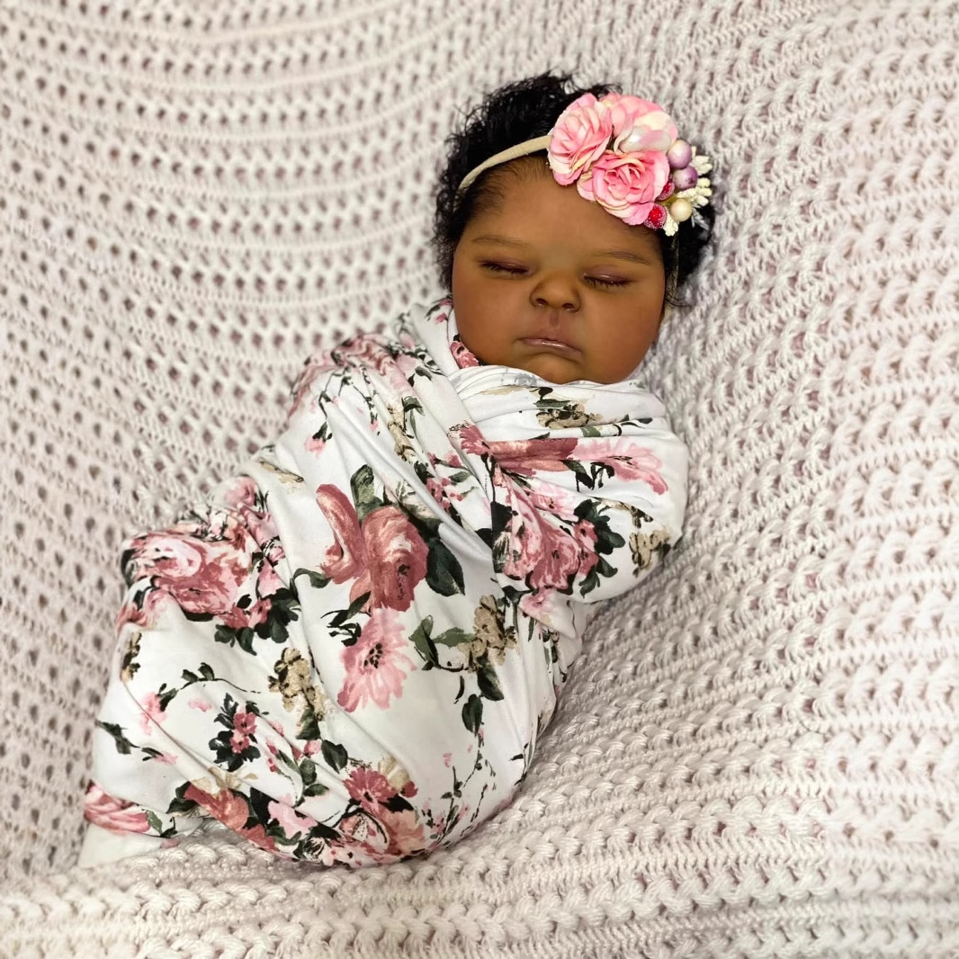 Dunkle Haut Pfirsiche 19 Zoll  – Reborn Baby Doll Silicone Realistic Bewertung und Preis
