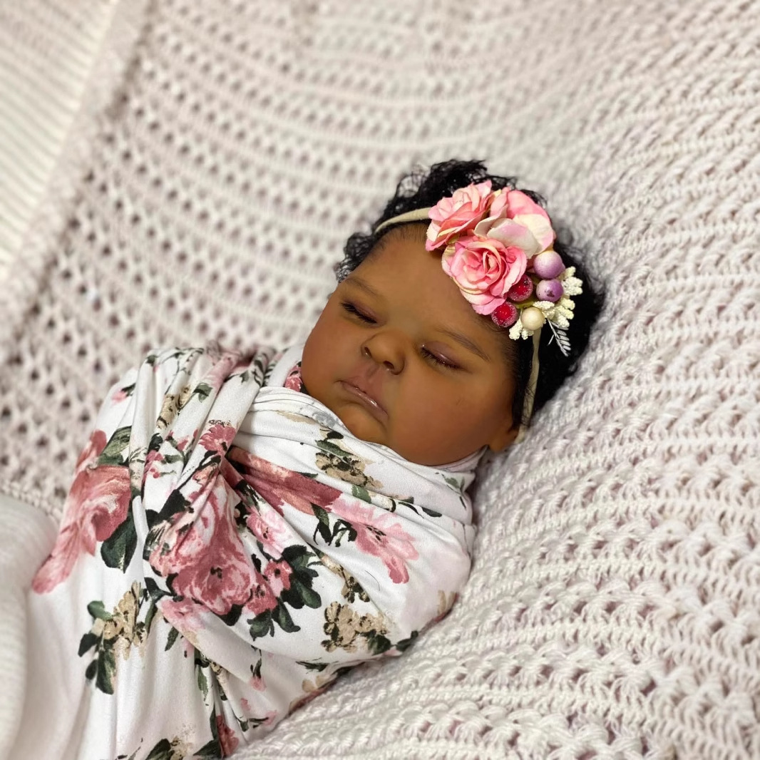 Dunkle Haut Pfirsiche 19 Zoll  – Reborn Baby Doll Silicone Realistic Bewertung und Preis