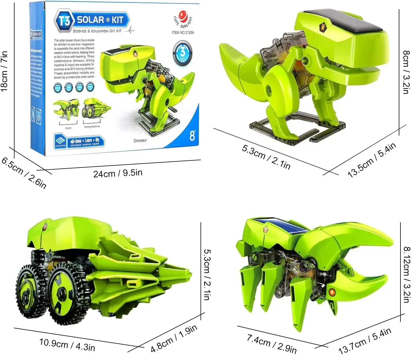 Montieren Solar Roboter Kit 3  – Stem Solar Robot Kit For Kids Bewertung und Preis
