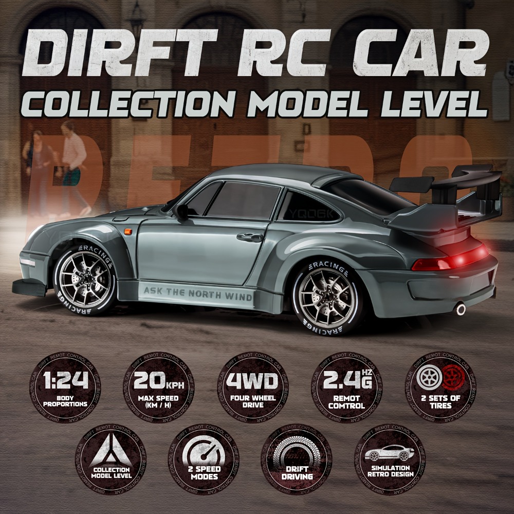 2,4G Fernbedienung RC Drift Ra – Rc Drift Car 1 24 Scale 4Wd Bewertung und Preis