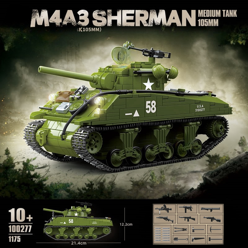 Neue Weltkrieg Militär Waffen  – Lego Compatible Military Tank Bewertung und Preis