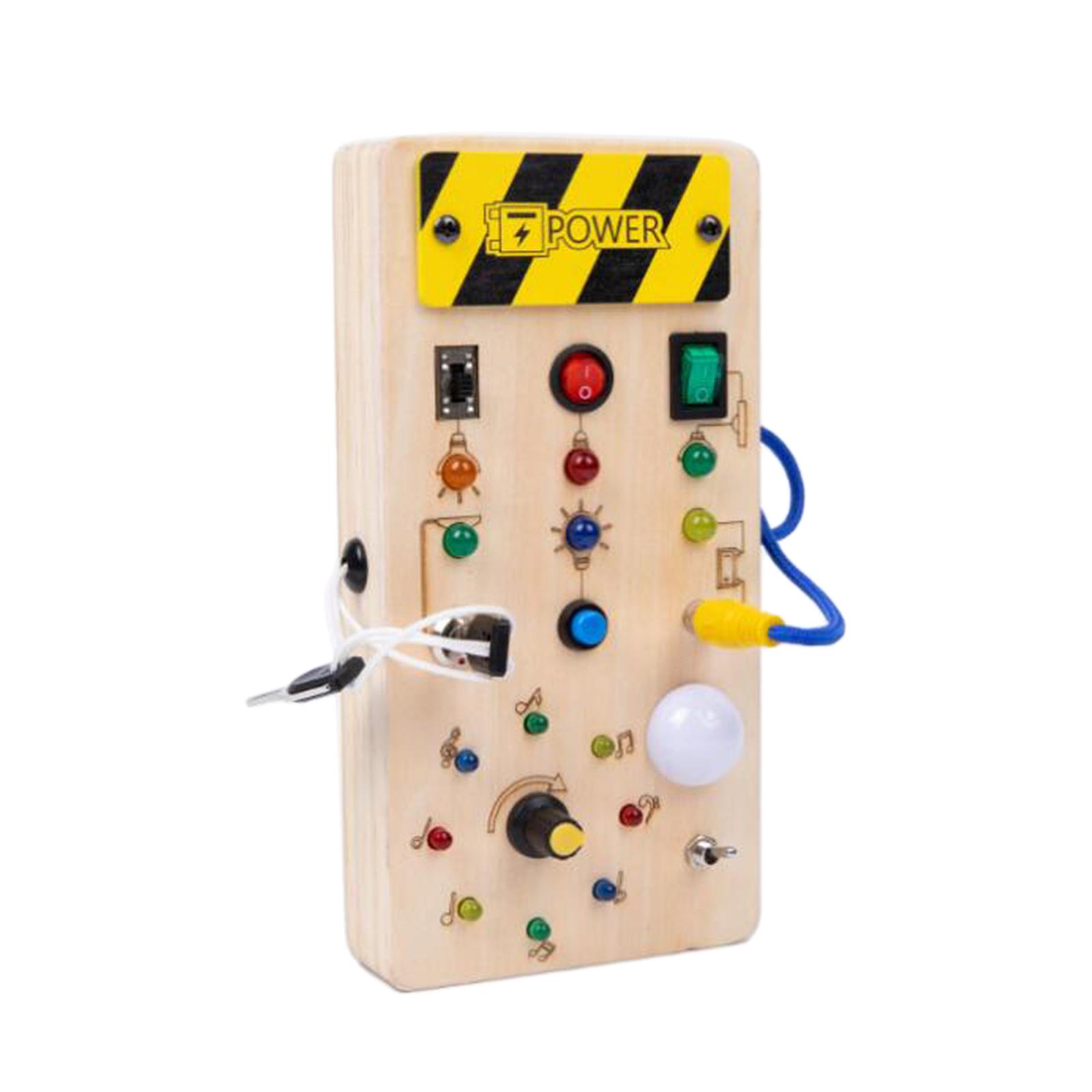 LED-Holz-Sensorikbrett für Kle – Montessori Wooden Busy Board Toddler Bewertung und Preis