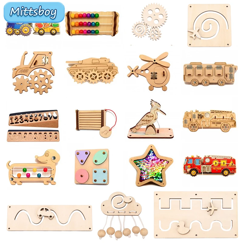 DIY Beschäftigt Bord Montessor – Montessori Wooden Busy Board Toddler Bewertung und Preis