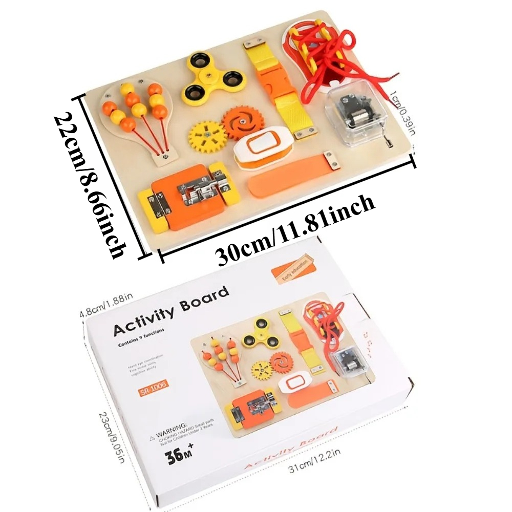 Montessori Holz-Busy-Board Spi – Montessori Wooden Busy Board Toddler Bewertung und Preis