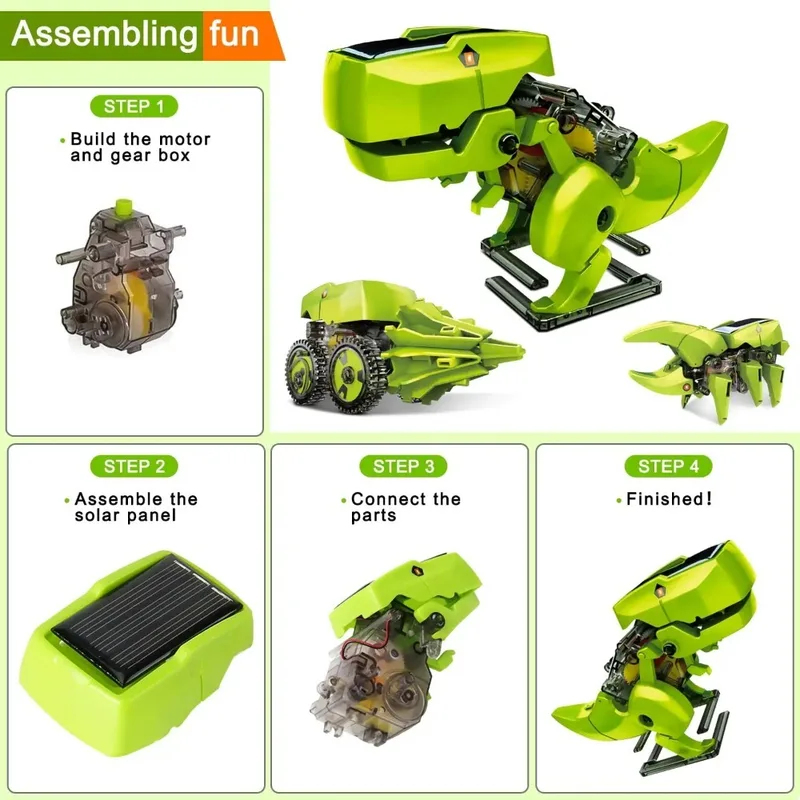3-in-1 Solar-Roboter-Bausatz,  – Stem Solar Robot Kit For Kids Bewertung und Preis