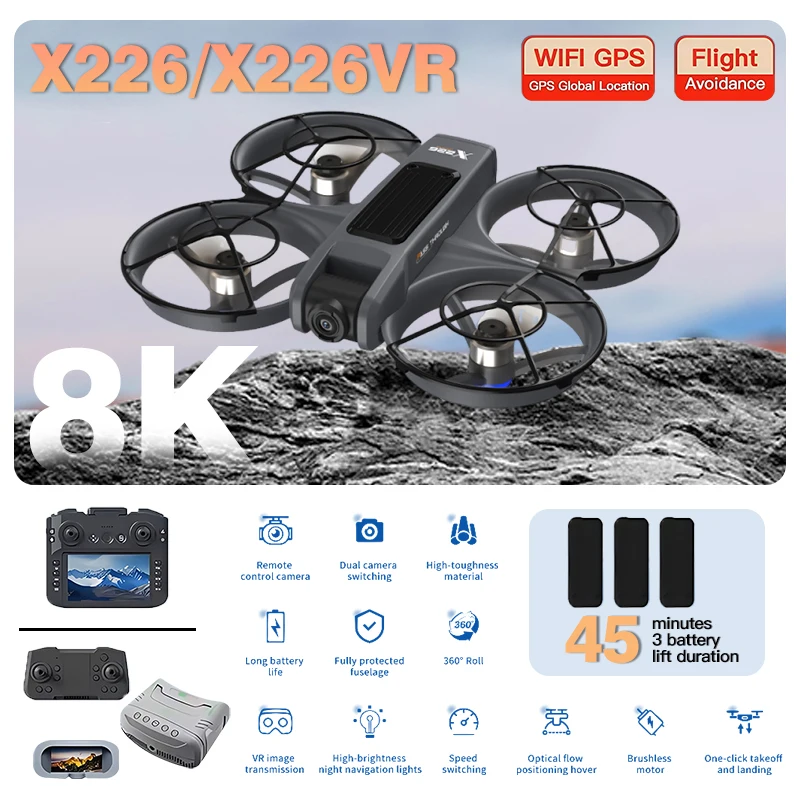Original X226/X226VR GPS Faltb – Fpv Brushless Rc Drone 4K Bewertung und Preis