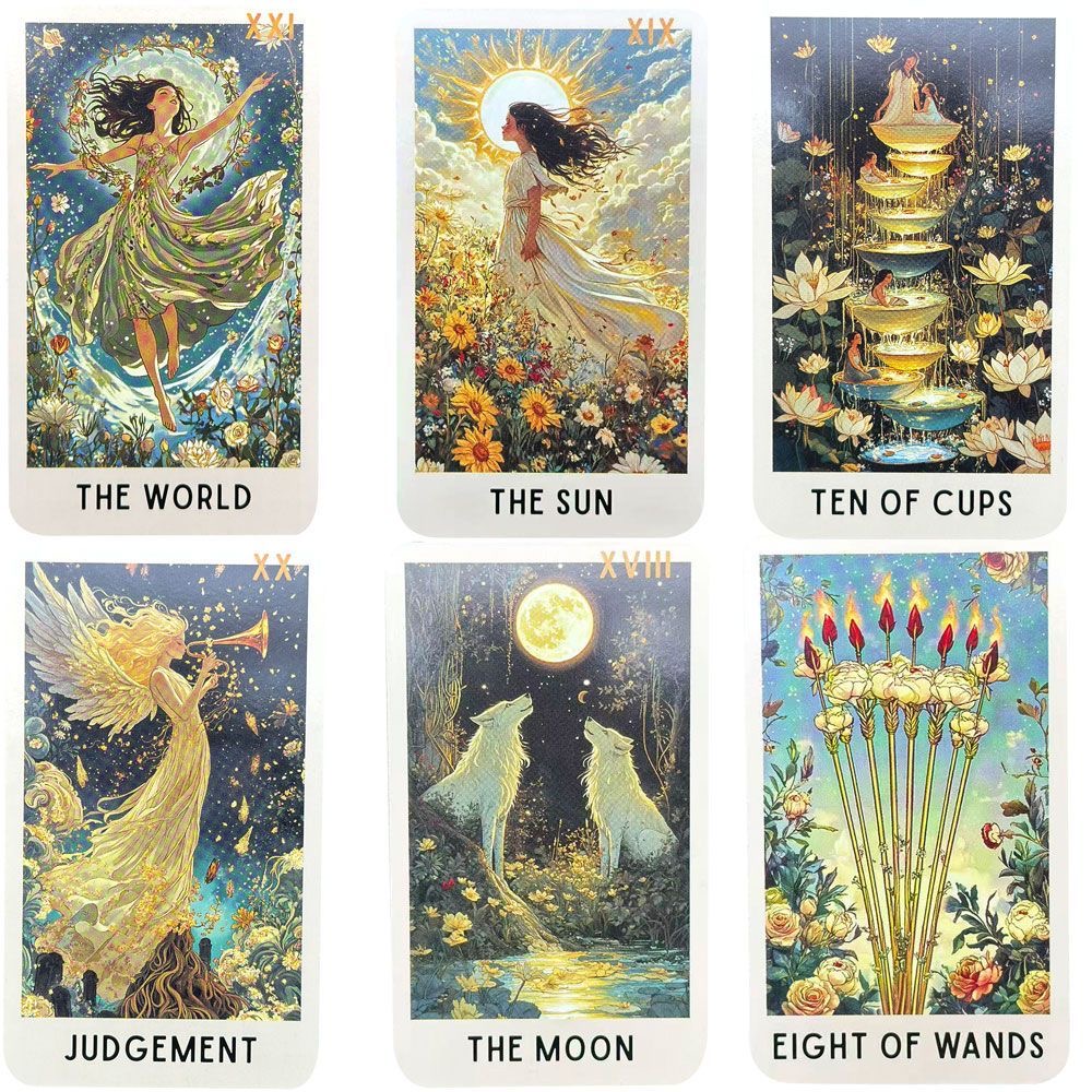 78 Enigmatic Bloom Tarotkarten – Tarot Cards Deck With Guidebook Bewertung und Preis